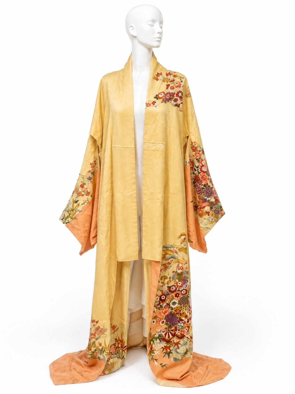 Vintage silk Japanese kimono